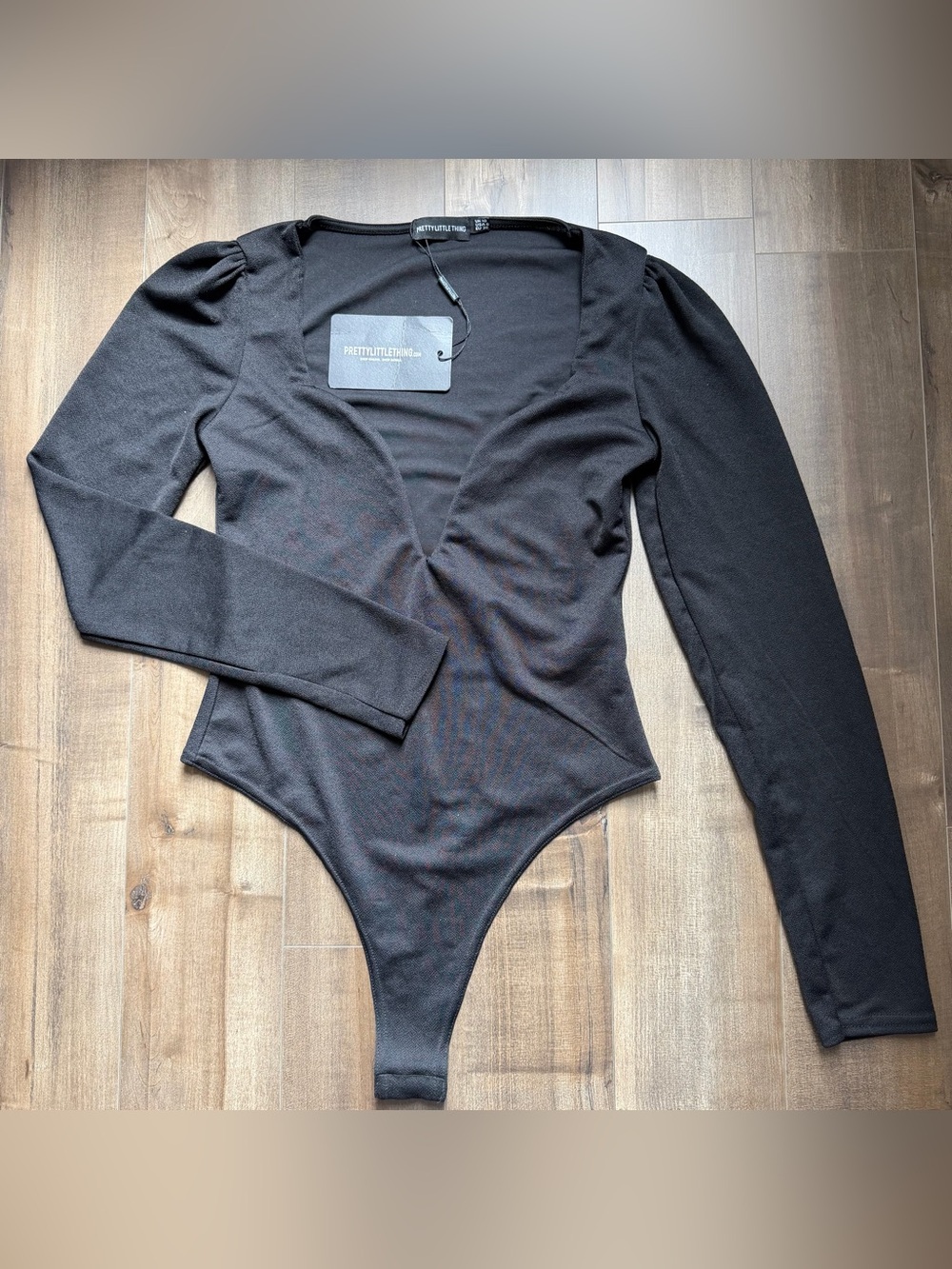 PrettyLittleThing Black Long Sleeve Top Bodysuit